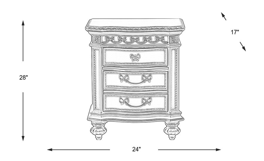 Dimension Image. Please refer to the Dimension Tab on this page for dimension details.