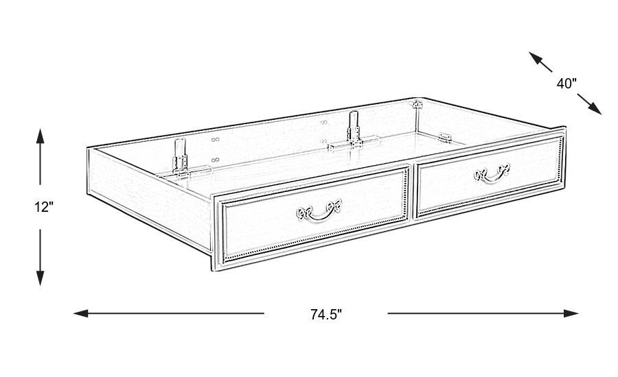 Dimension Image. Please refer to the Dimension Tab on this page for dimension details.