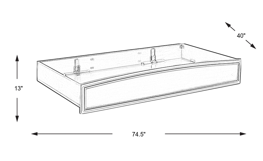 Dimension Image. Please refer to the Dimension Tab on this page for dimension details.