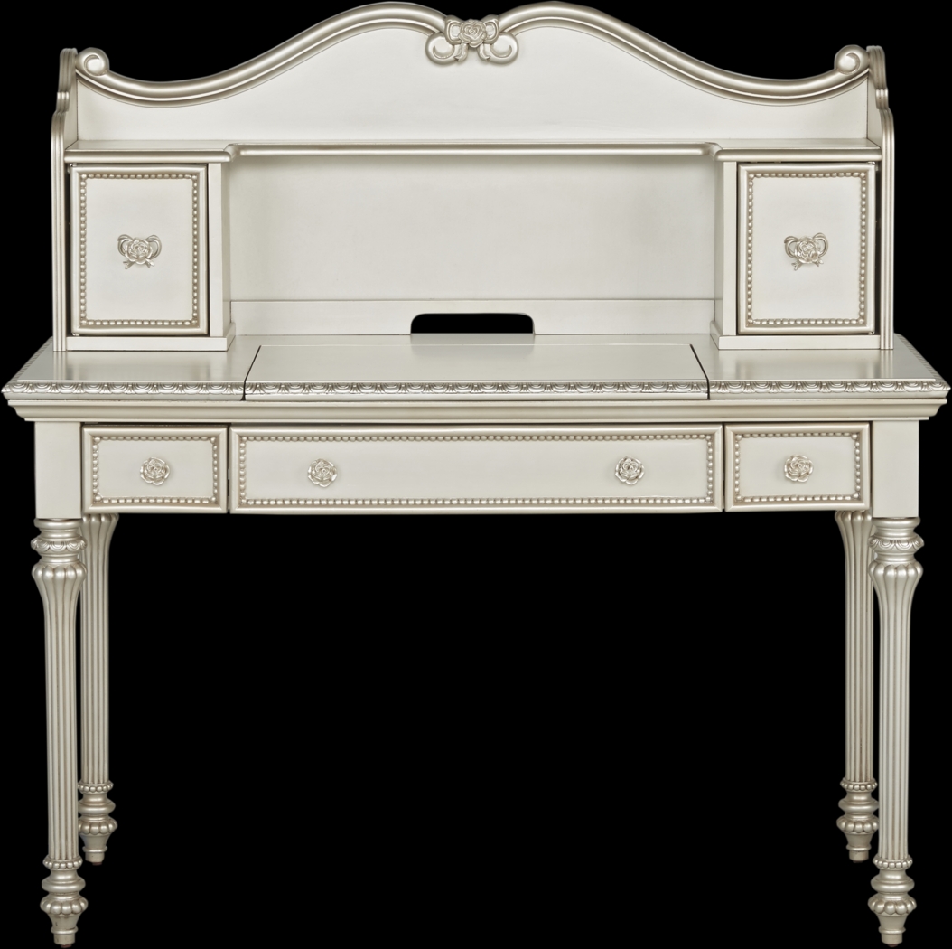 Disney Princess Fairytale Silver Vanity Desk with Hutch - Thumbnail - Image 1