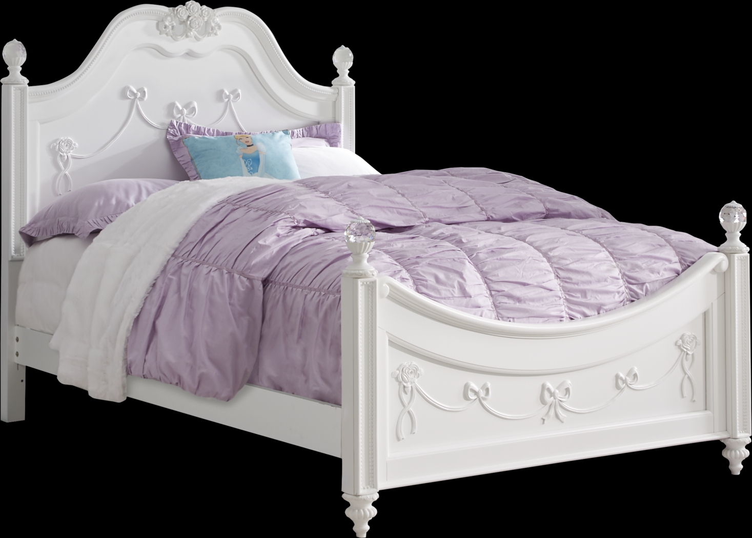 Disney Princess Fairytale White 5 Pc Twin Poster Bedroom - Thumbnail - Image 3