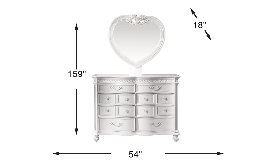 Dimension Image. Please refer to the Dimension Tab on this page for dimension details.