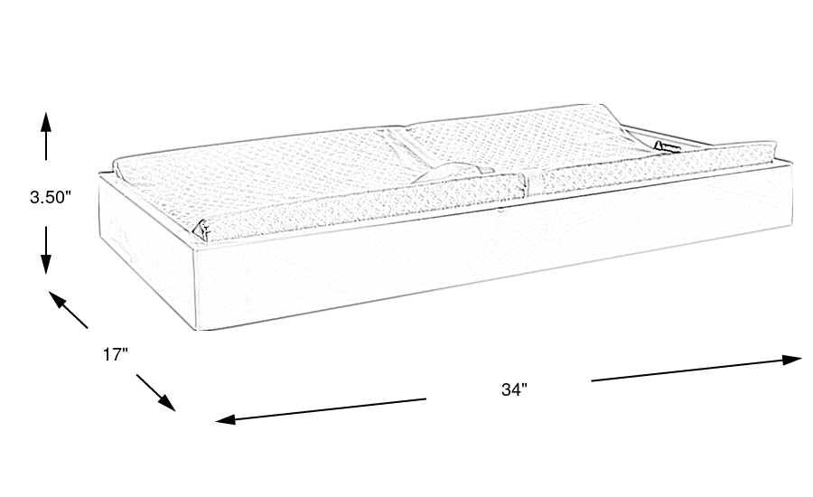 Dimension Image. Please refer to the Dimension Tab on this page for dimension details.