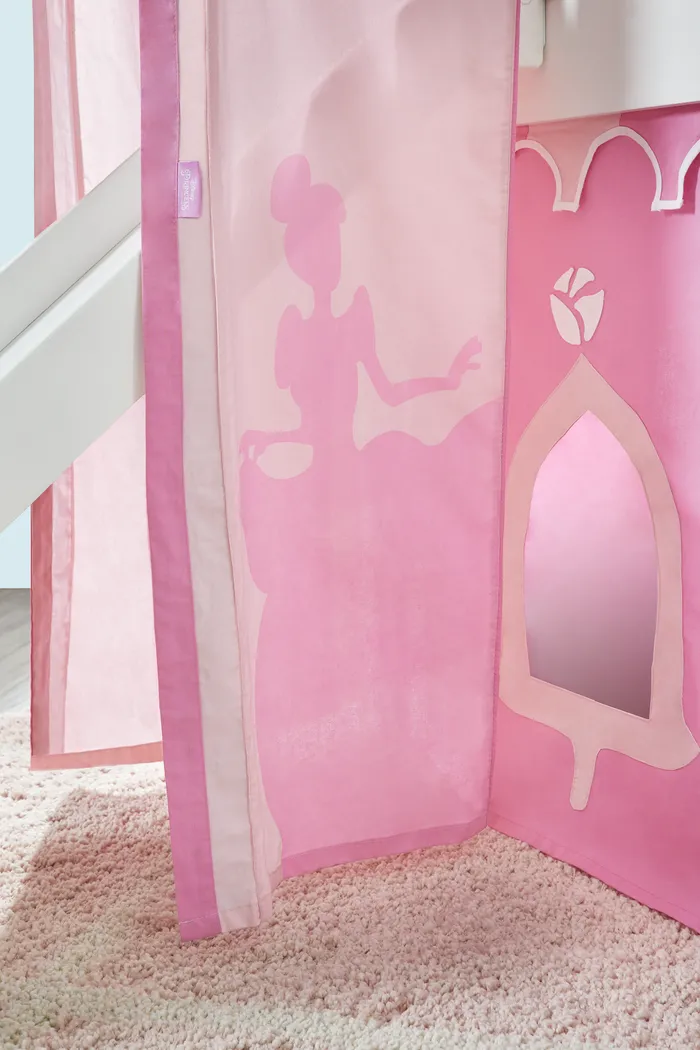 Disney Princess Fairytale White Loft Bed with Slide and Tower - Image 7