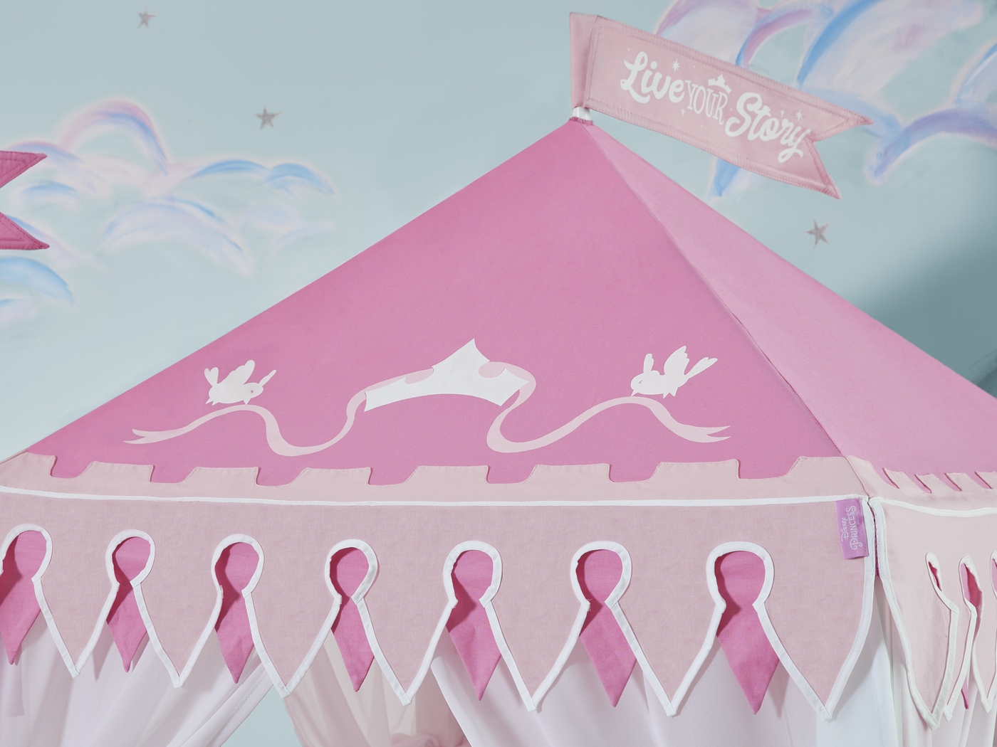 Disney Princess Fairytale White Step Loft Bed with Activity Panel and Tower - Thumbnail - Image 4