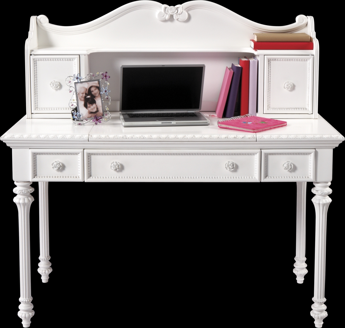 Disney Princess Fairytale White Vanity Desk with Hutch - Thumbnail - Image 1