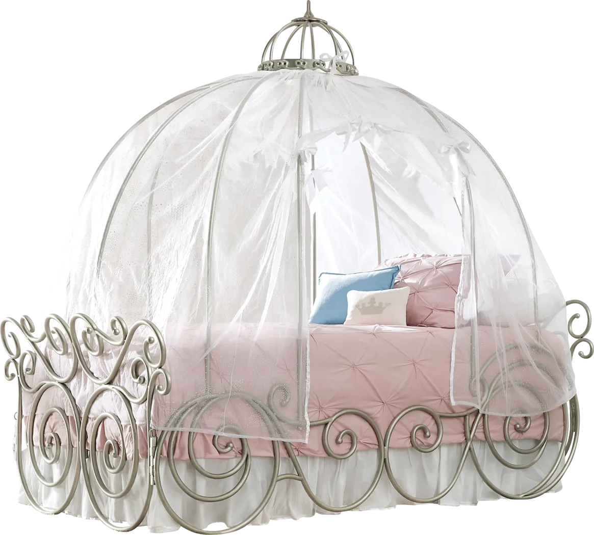 Disney Princess Fairytale Metal 5 Pc Twin Carriage Bed - Thumbnail - Image 1