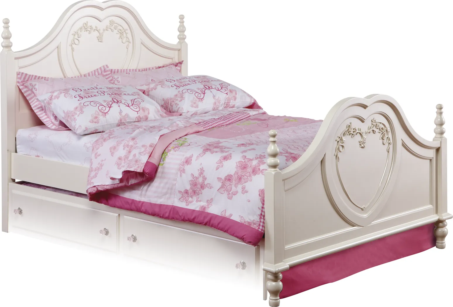 Disney Princess Pearl Full 3 Pc Panel Bed - Thumbnail - Image 1
