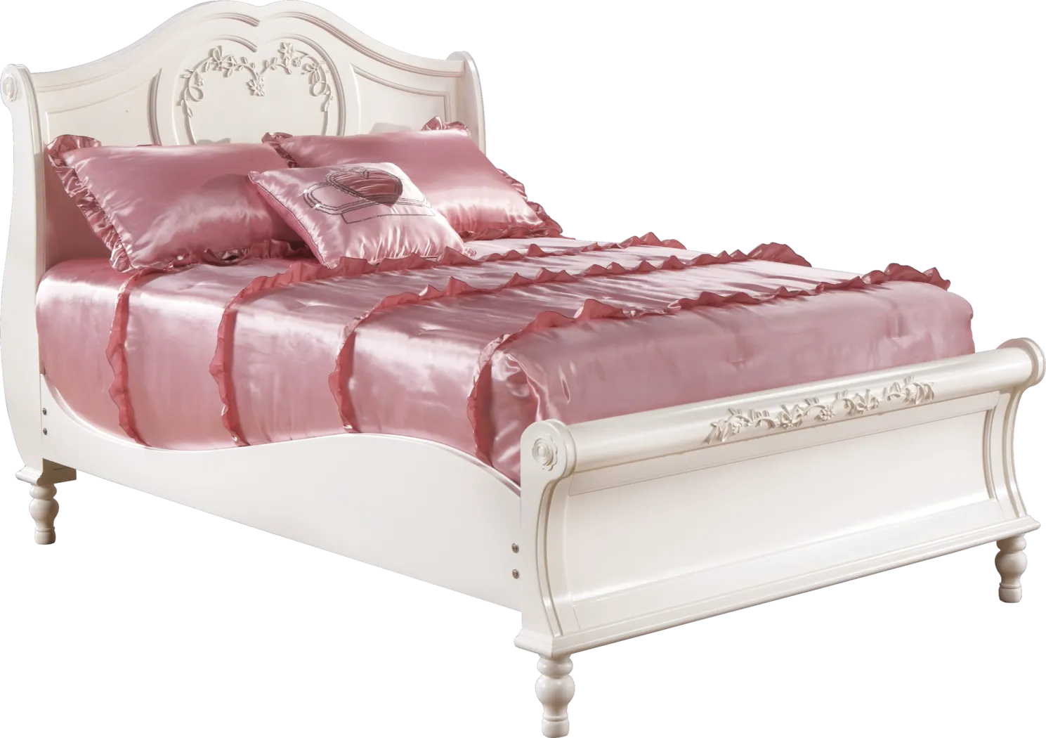 Disney Princess Pearl Full 3 Pc Sleigh Bed - Thumbnail - Image 1