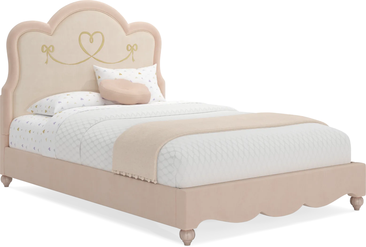 Disney Princess Pink Full Upholstered Bed - Thumbnail - Image 1