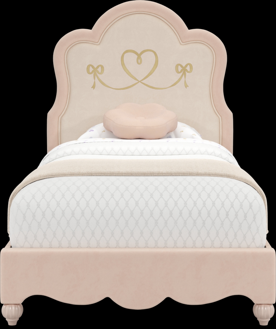 Disney Princess Sparkle White Bedroom with Pink Twin Upholstered Bed - Thumbnail - Image 3
