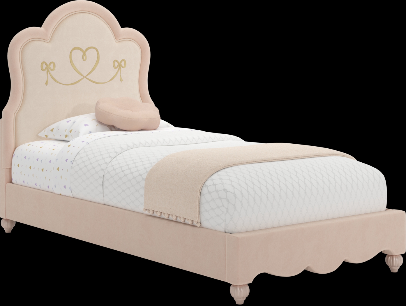 Disney Princess Sparkle White Bedroom with Pink Twin Upholstered Bed - Thumbnail - Image 2