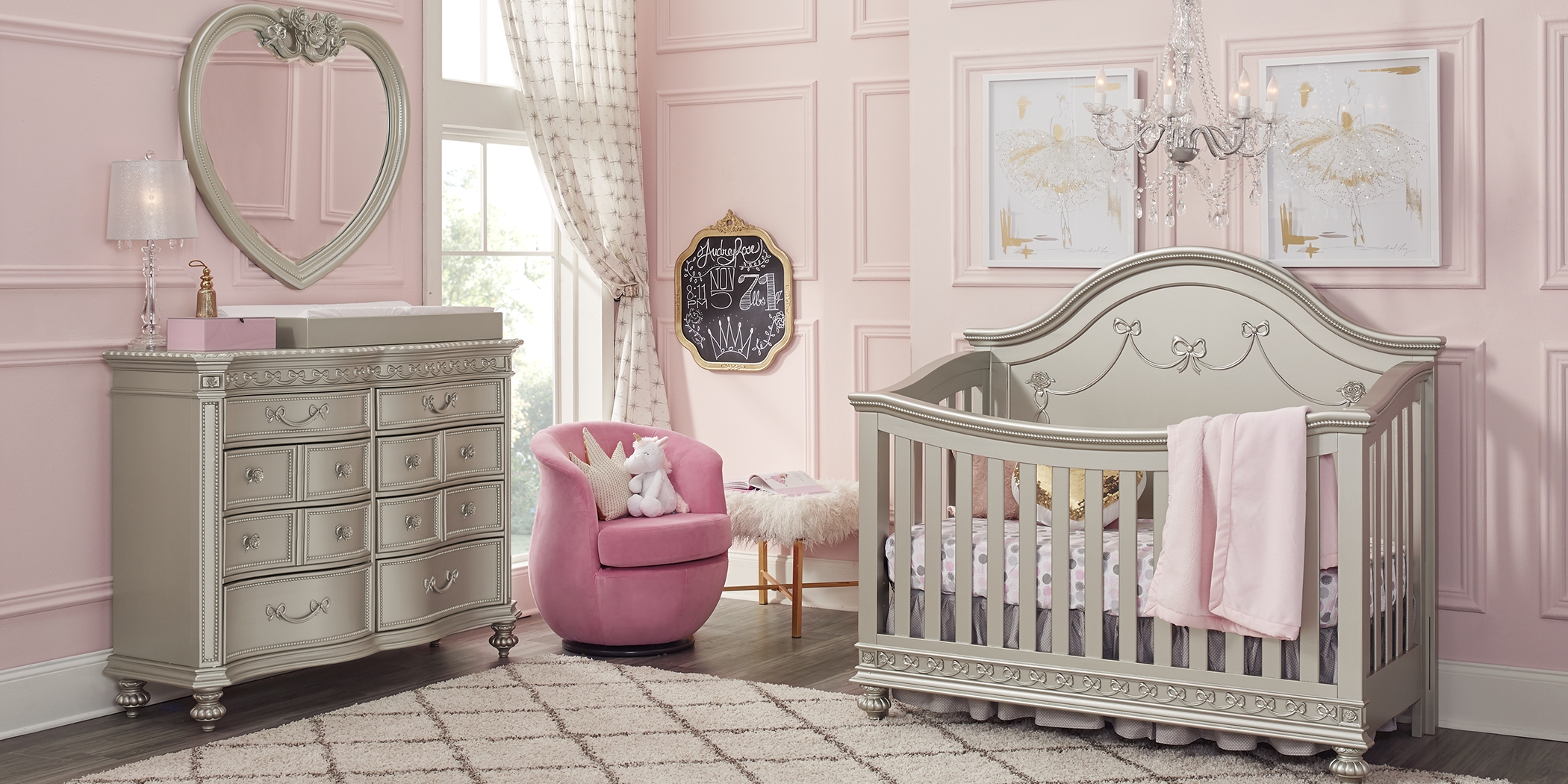 Disney Princess Silver Crib - Thumbnail - Image 2