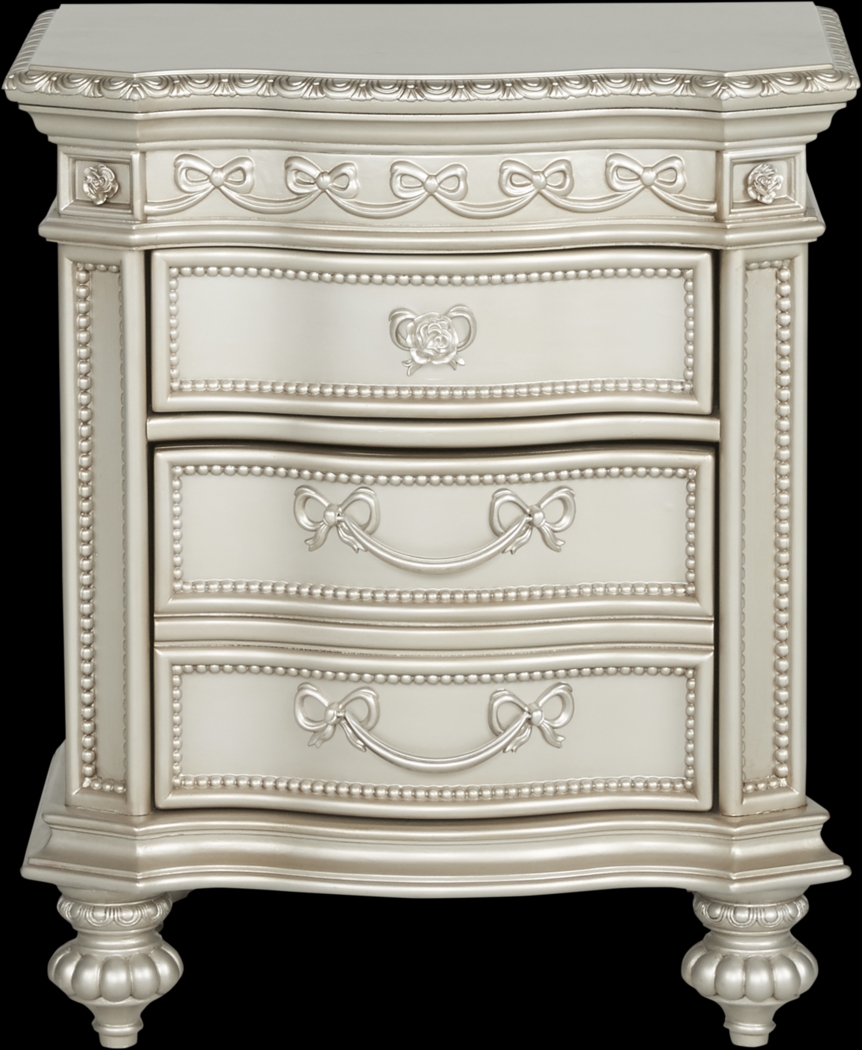 Disney Princess Fairytale Silver Nightstand - Thumbnail - Image 1