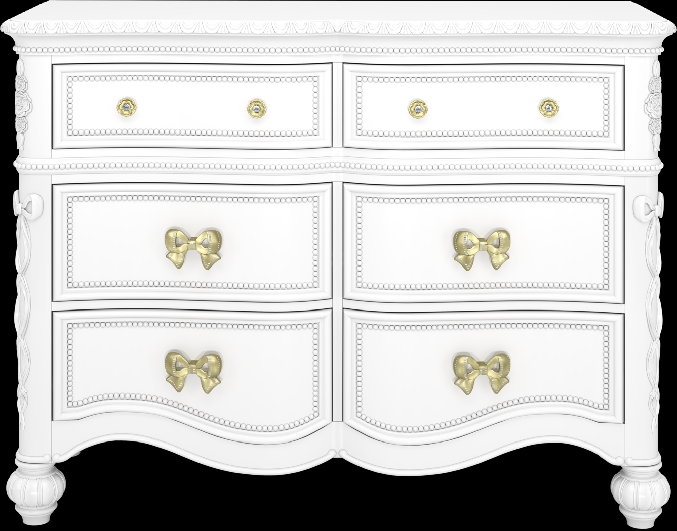 Disney Princess Sparkle White Bedroom with Royal Gold Full Carriage Bed - Thumbnail - Image 8