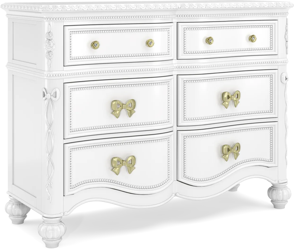 Disney Princess Sparkle White Twin Upholstered Panel Bedroom - Thumbnail - Image 7
