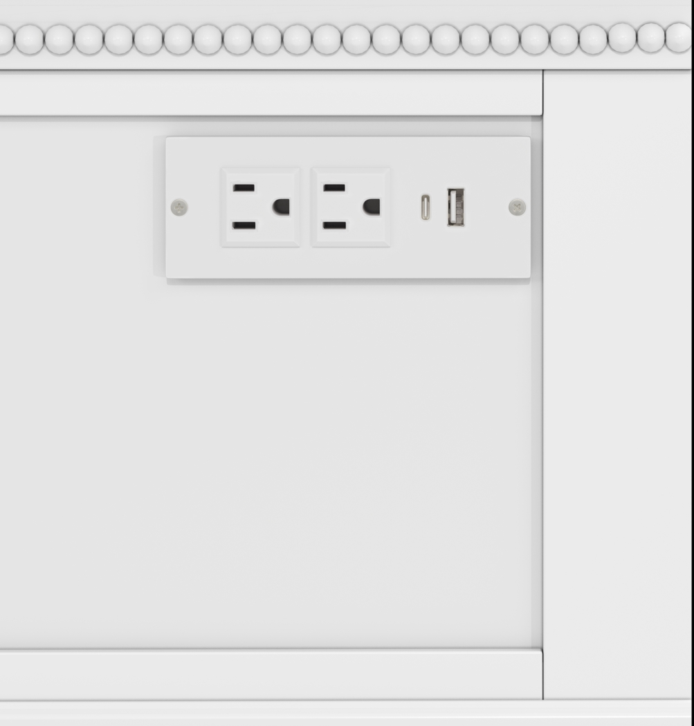 Disney Princess Sparkle White Full Upholstered Panel Bedroom - Thumbnail - Image 8