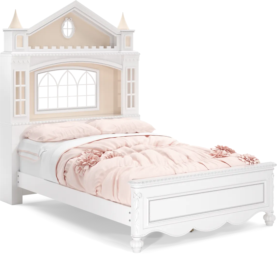 Disney Princess Sparkle White Full Castle Bedroom - Thumbnail - Image 2