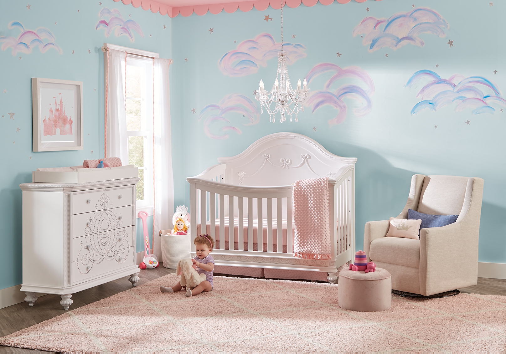 Disney Princess Fairytale White 4 Pc Nursery - Thumbnail - Image 4