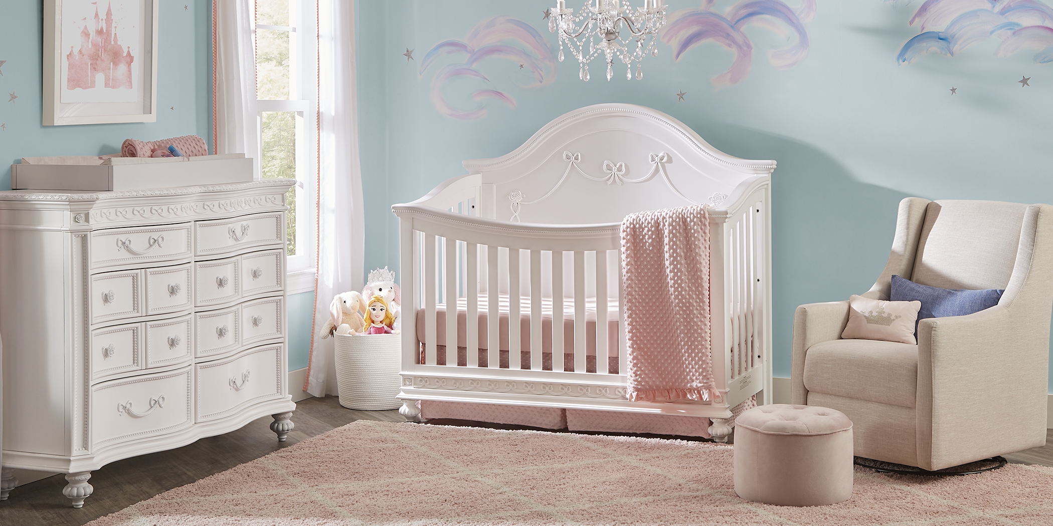 Disney Princess White 4 Pc Nursery - Thumbnail - Image 1