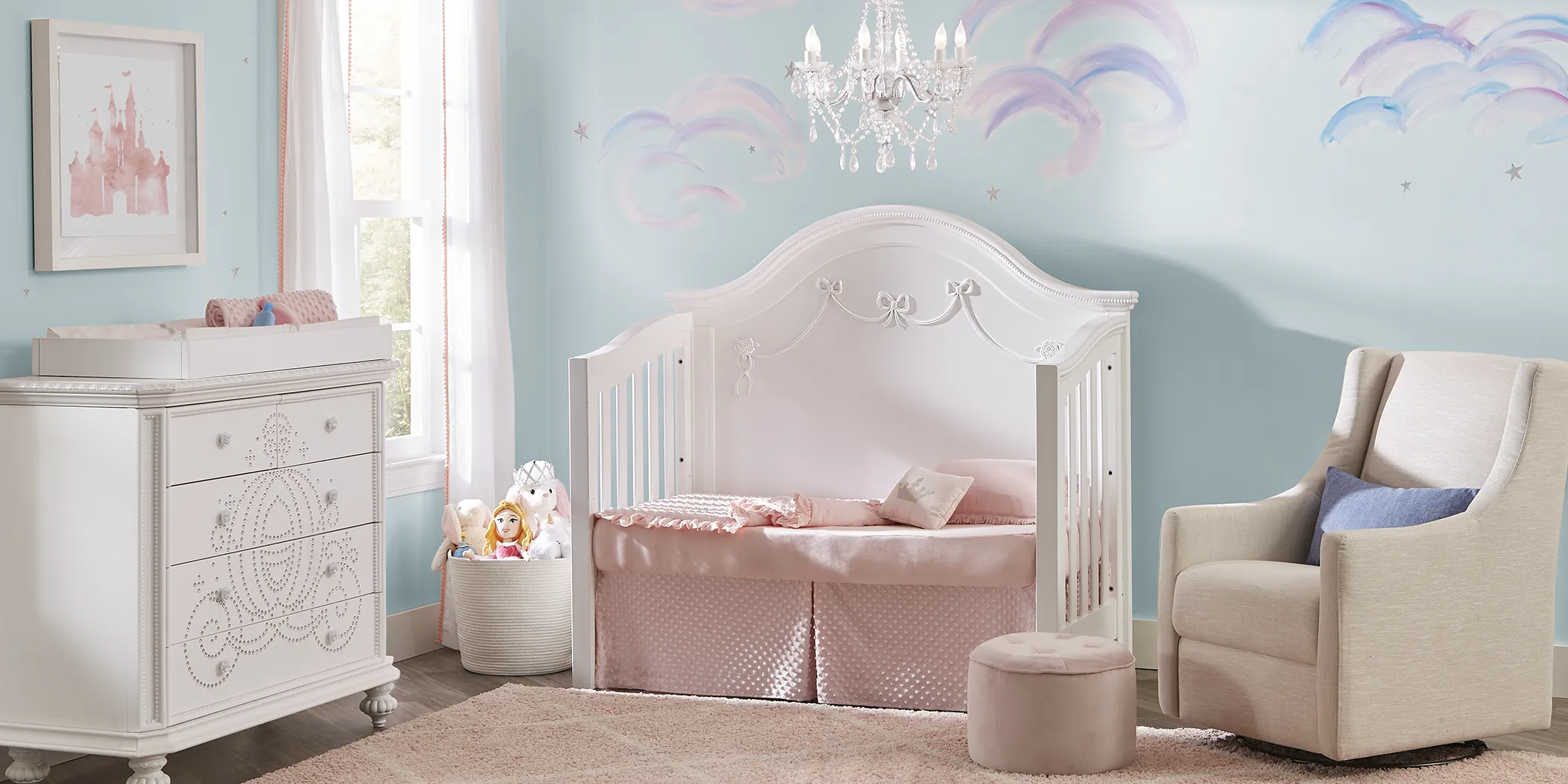 Disney Princess White 4 Pc Nursery - Thumbnail - Image 2