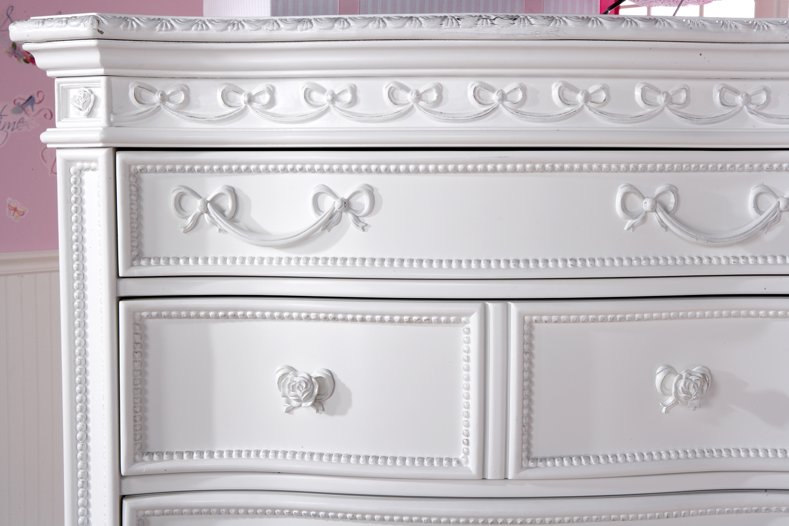 Disney Princess Fairytale White 6 Pc Twin Sleigh Bedroom - Thumbnail - Image 9