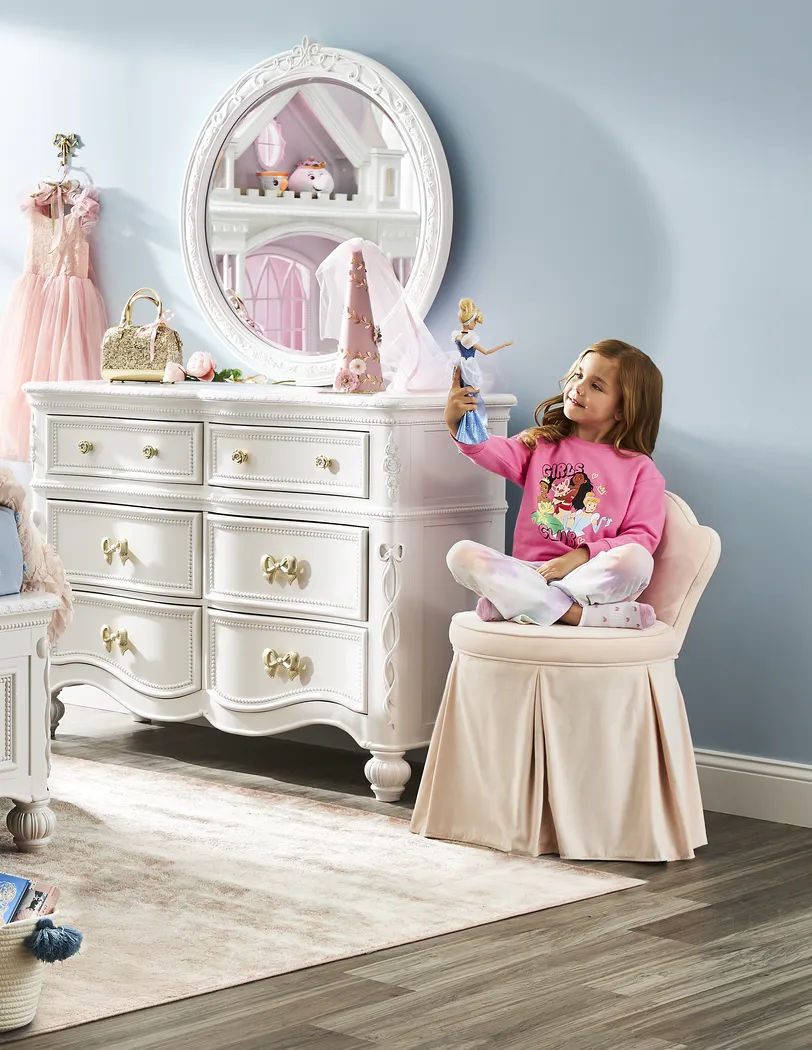 Disney Princess Dreamer White 5 Pc Full Panel Bedroom - Thumbnail - Image 21
