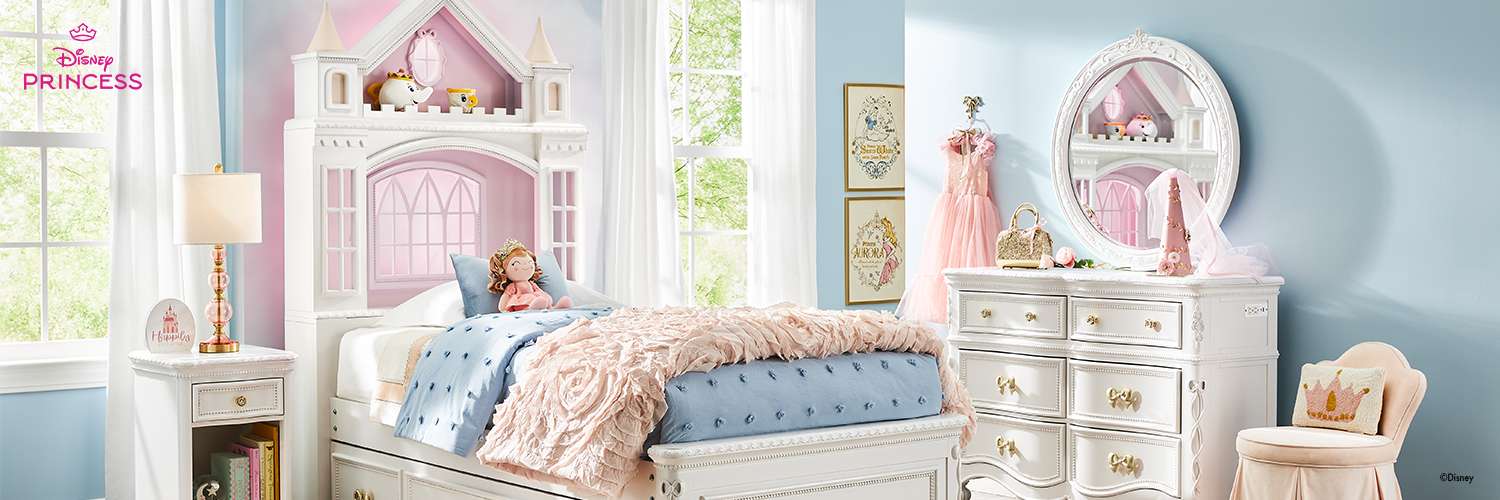 Disney Princess bedroom set.
