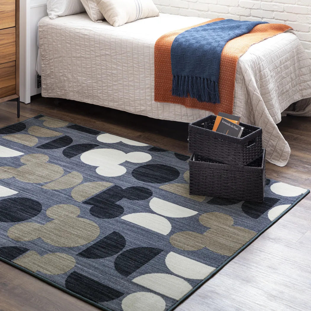Disney's Mickey Mid-Mod Gray 5' x 7' Rug - Image 9