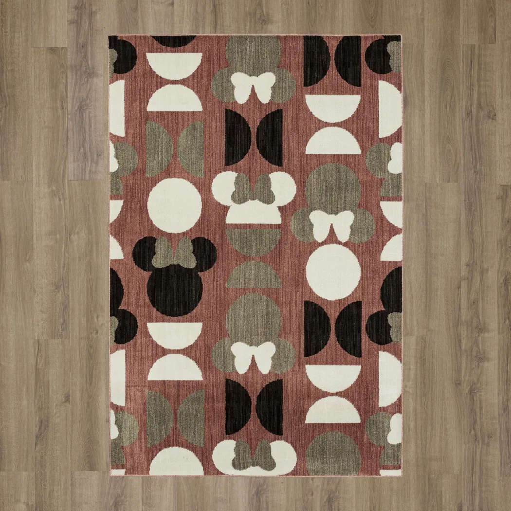 Disney's Minnie Mid-Mod Pink 3'6 x 5' Rug - Image 8