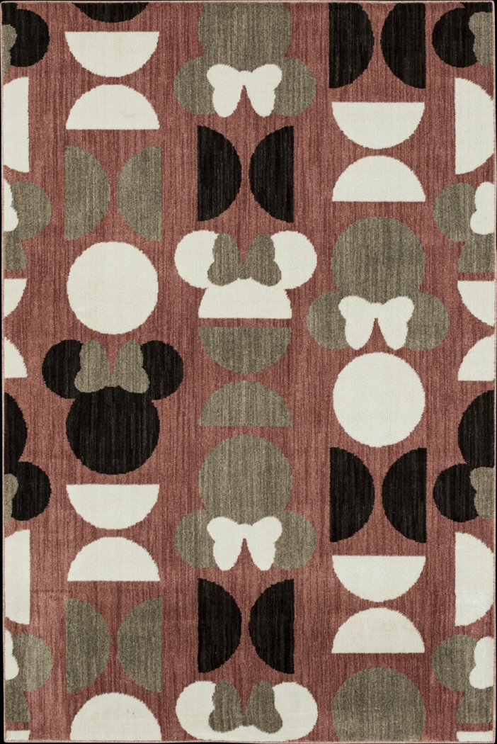 Disney's Minnie Mid-Mod Pink 3'6 x 5' Rug - Thumbnail - Image 1