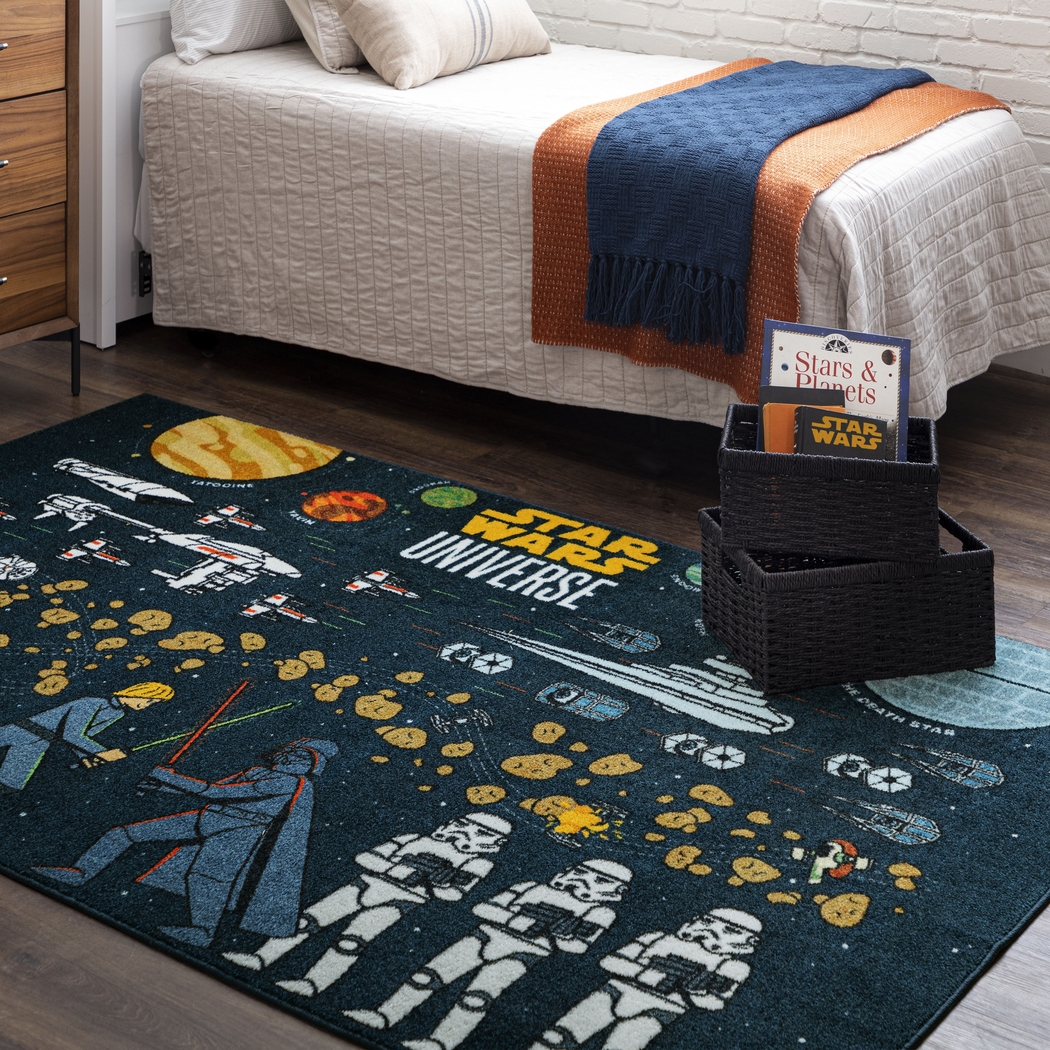 Kids Star Wars Collage Black 5' x 8' Rug - Thumbnail - Image 9