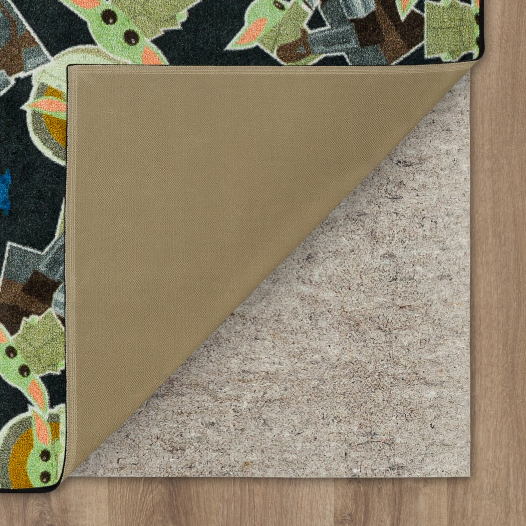 Kids Star Wars Grogu Collage Black 5' x 7' Rug - Thumbnail - Image 4
