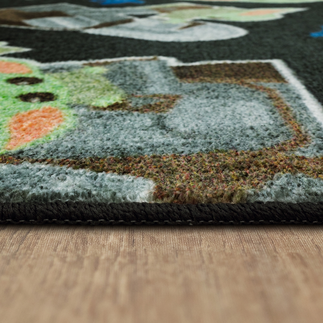 Kids Star Wars Grogu Collage Black 5' x 7' Rug - Thumbnail - Image 6
