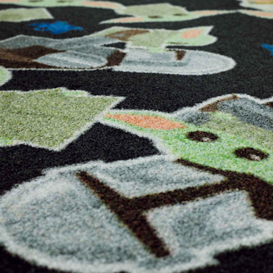 Kids Star Wars Grogu Collage Black 8' x 10' Rug - Thumbnail - Image 7