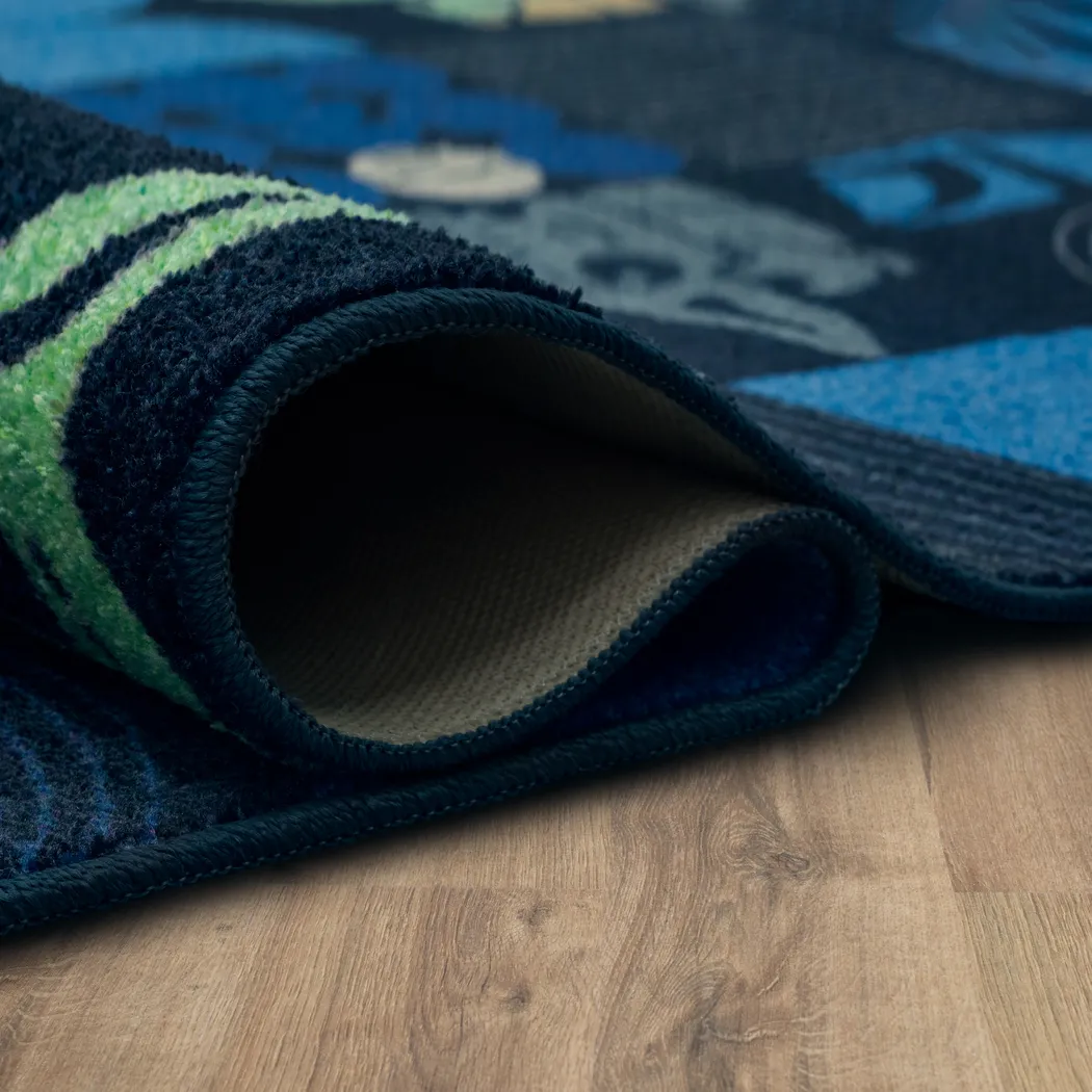 Kids Star Wars Grogu Mid Mod Navy 3'5 x 5'2 Rug - Thumbnail - Image 5