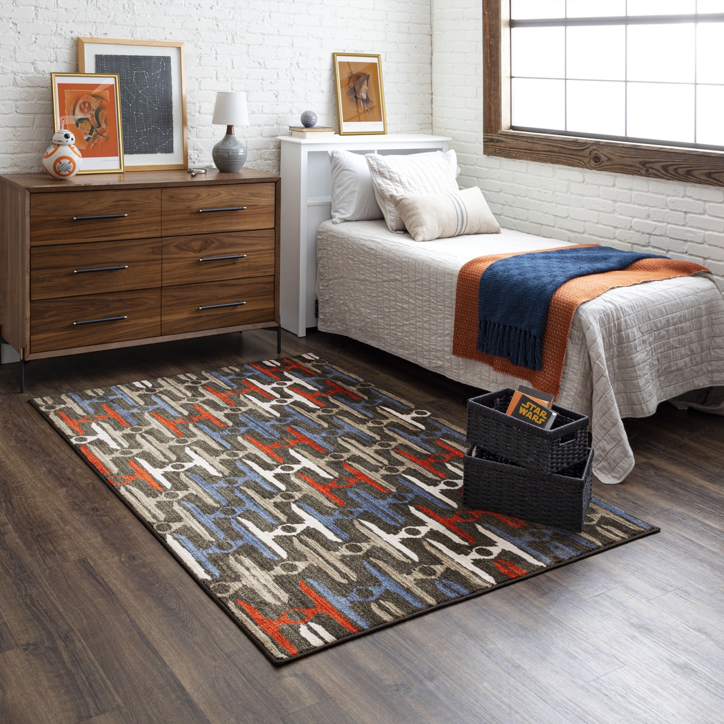 Disney's Star Wars Intergalactic TIE Fighters Multi 5' x 8' Rug - Thumbnail - Image 2