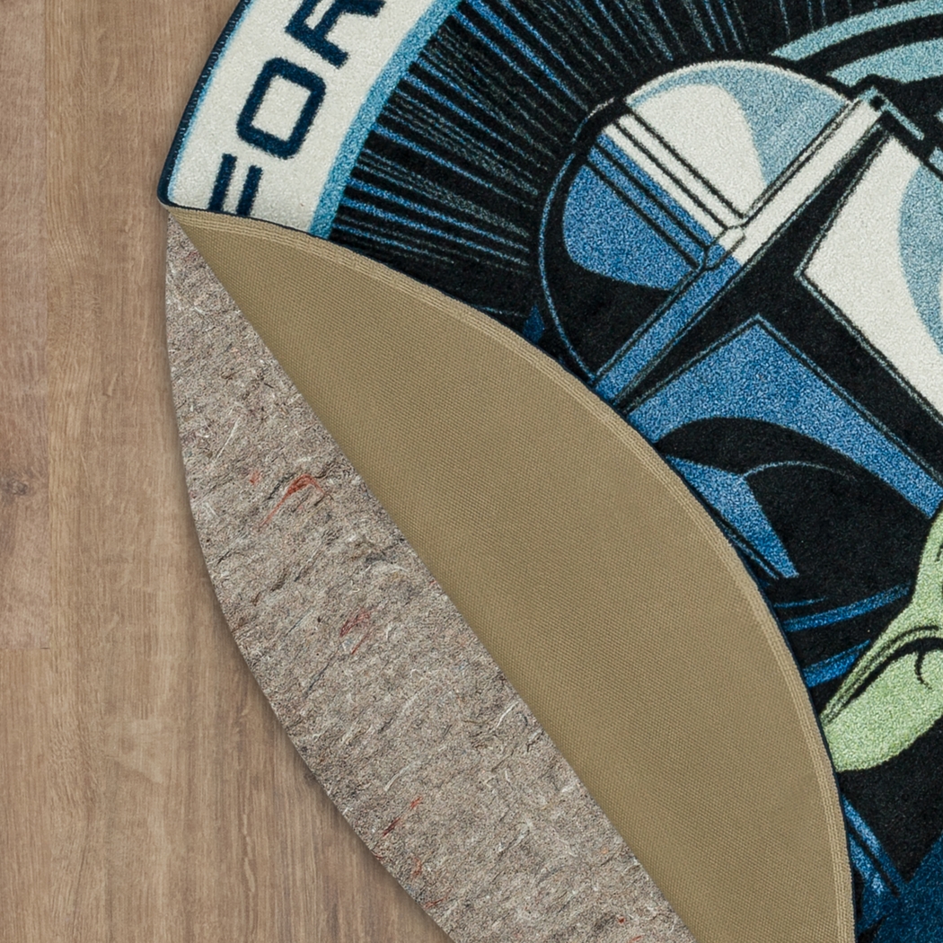 Kids Star Wars Ready For Adventure Blue 5' Round Rug - Thumbnail - Image 4