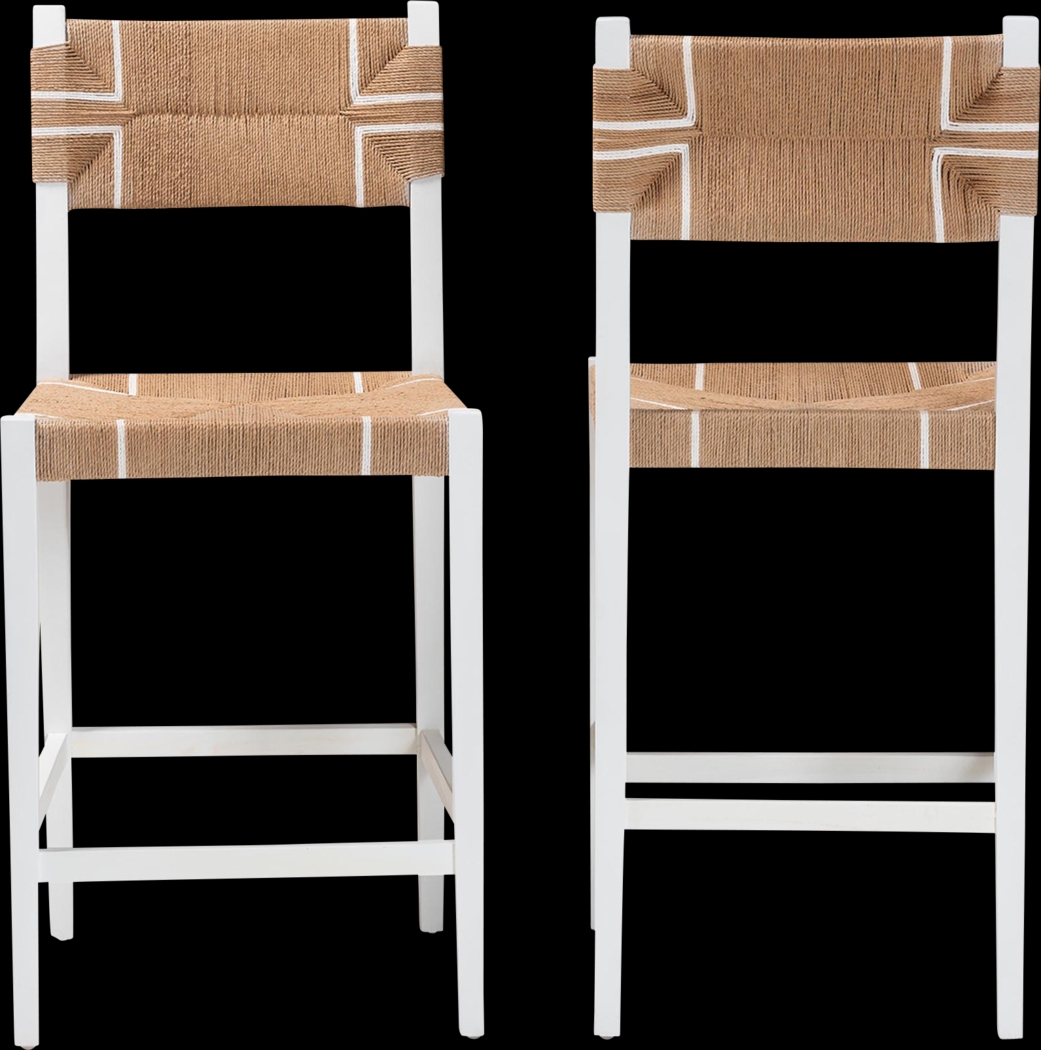 Disston Brown Barstool, Set of 2 - Thumbnail - Image 4