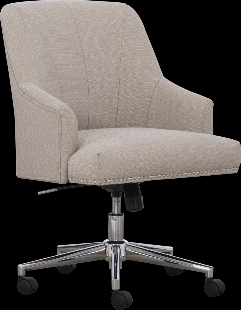 Ditchford Linen Office Chair - Thumbnail - Image 1