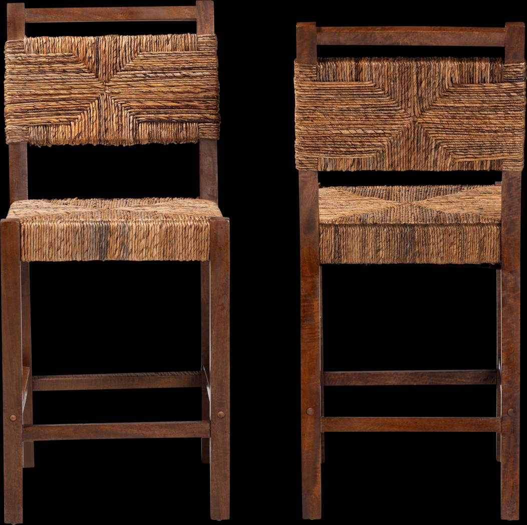 Ditman Brown Counter Stool, Set of 2 - Thumbnail - Image 3