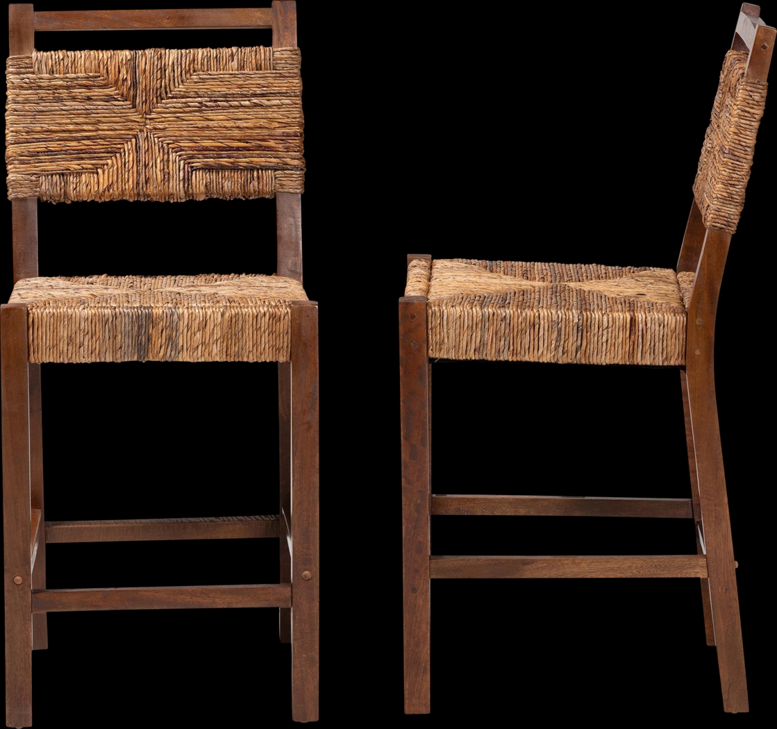 Ditman Brown Counter Stool, Set of 2 - Thumbnail - Image 4