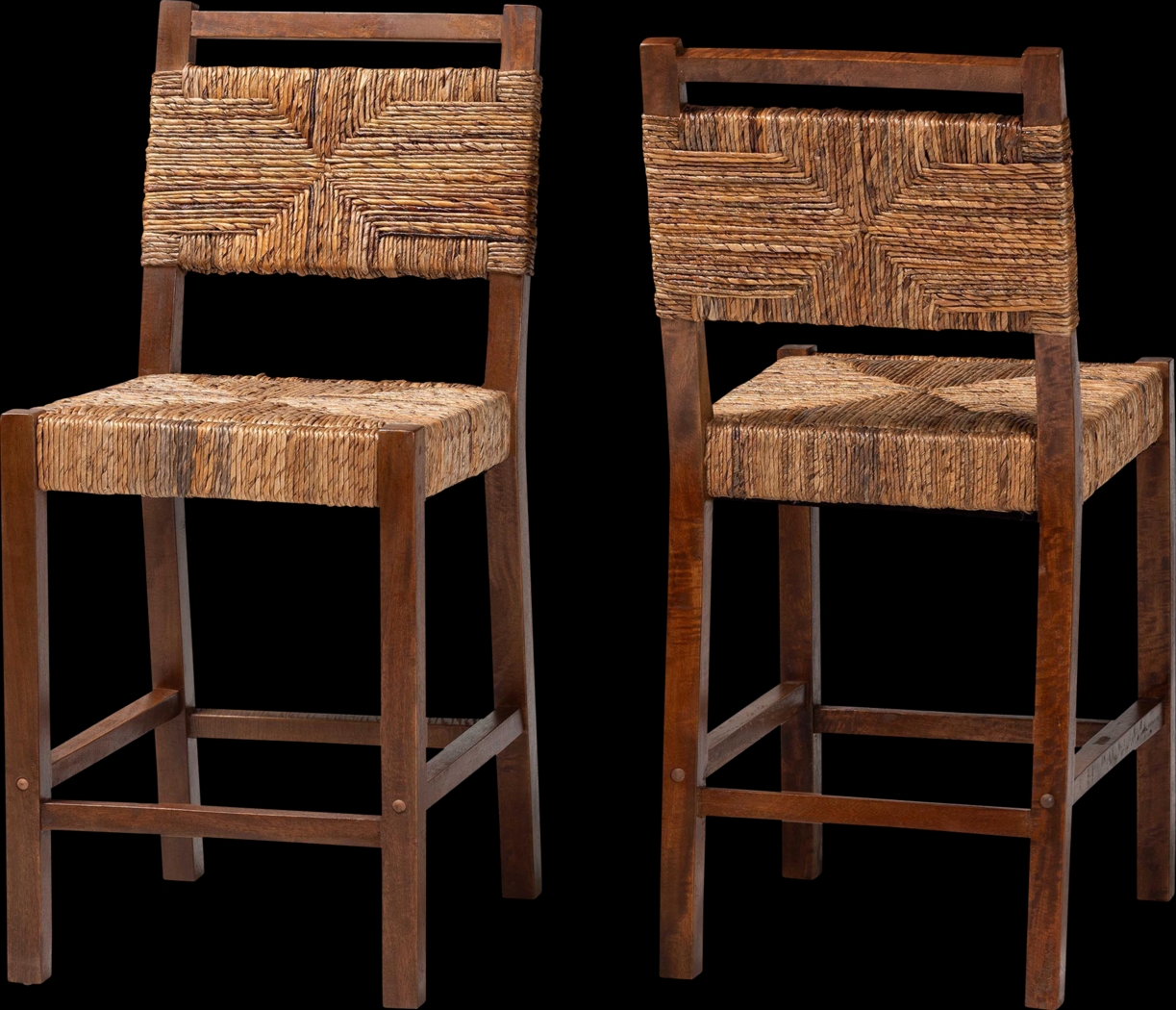 Ditman Brown Counter Stool, Set of 2 - Thumbnail - Image 1