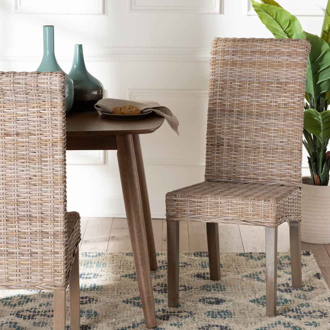Diuguid Taupe Dining Chair - Thumbnail - Image 2