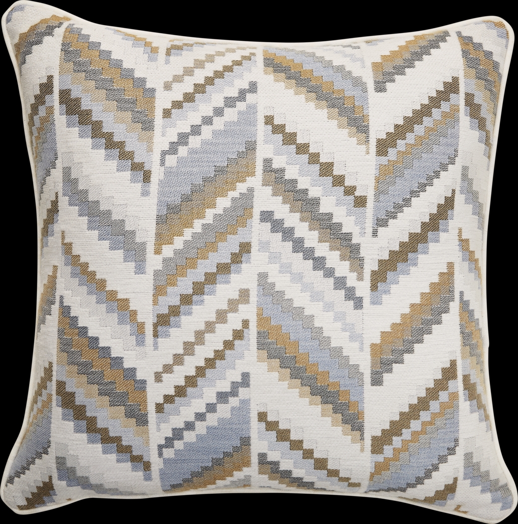 Diver Spa Blue Indoor/Outdoor Accent Pillow, Set of Two - Thumbnail - Image 2