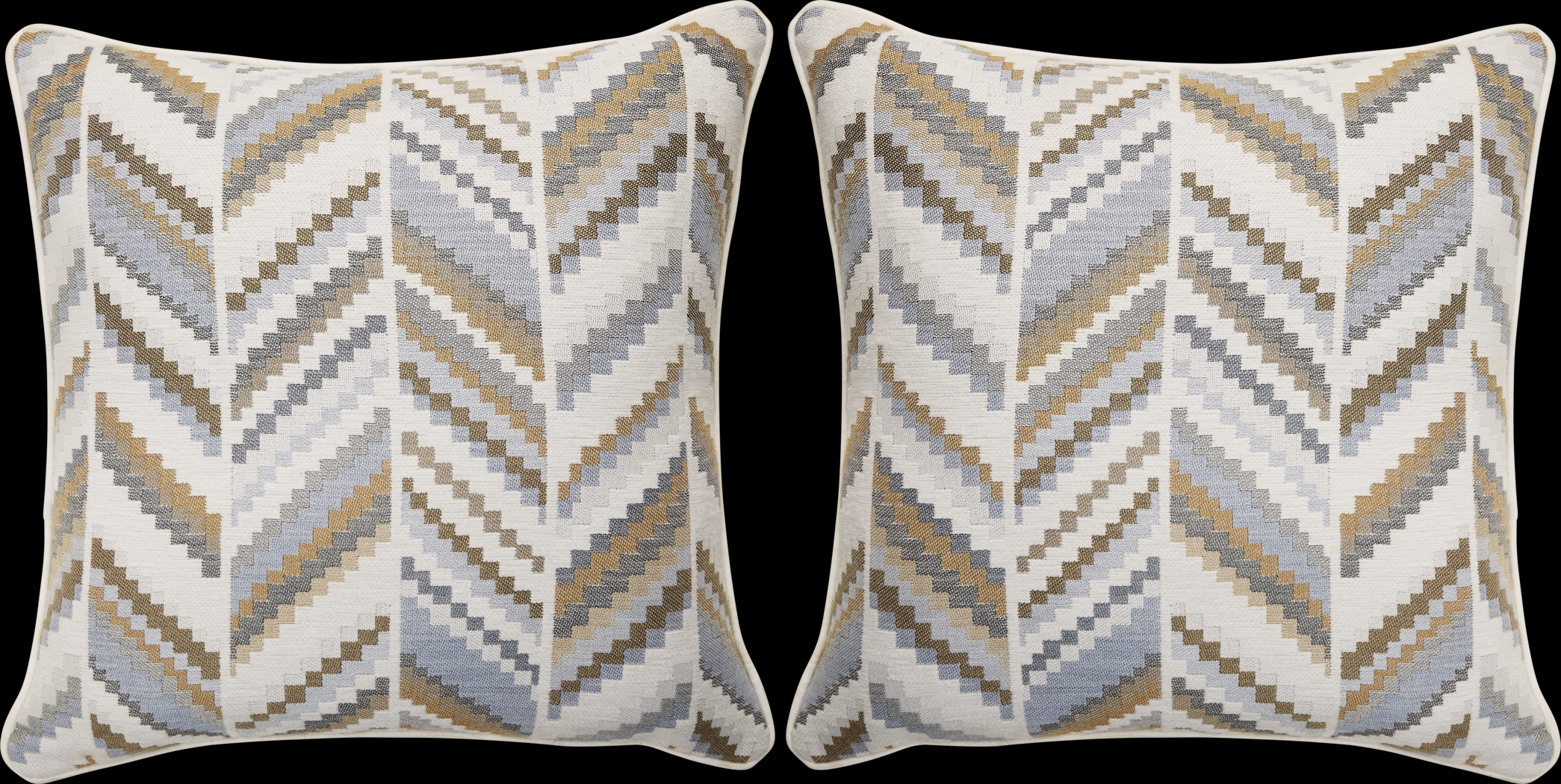 Diver Spa Blue Indoor/Outdoor Accent Pillow, Set of Two - Thumbnail - Image 1