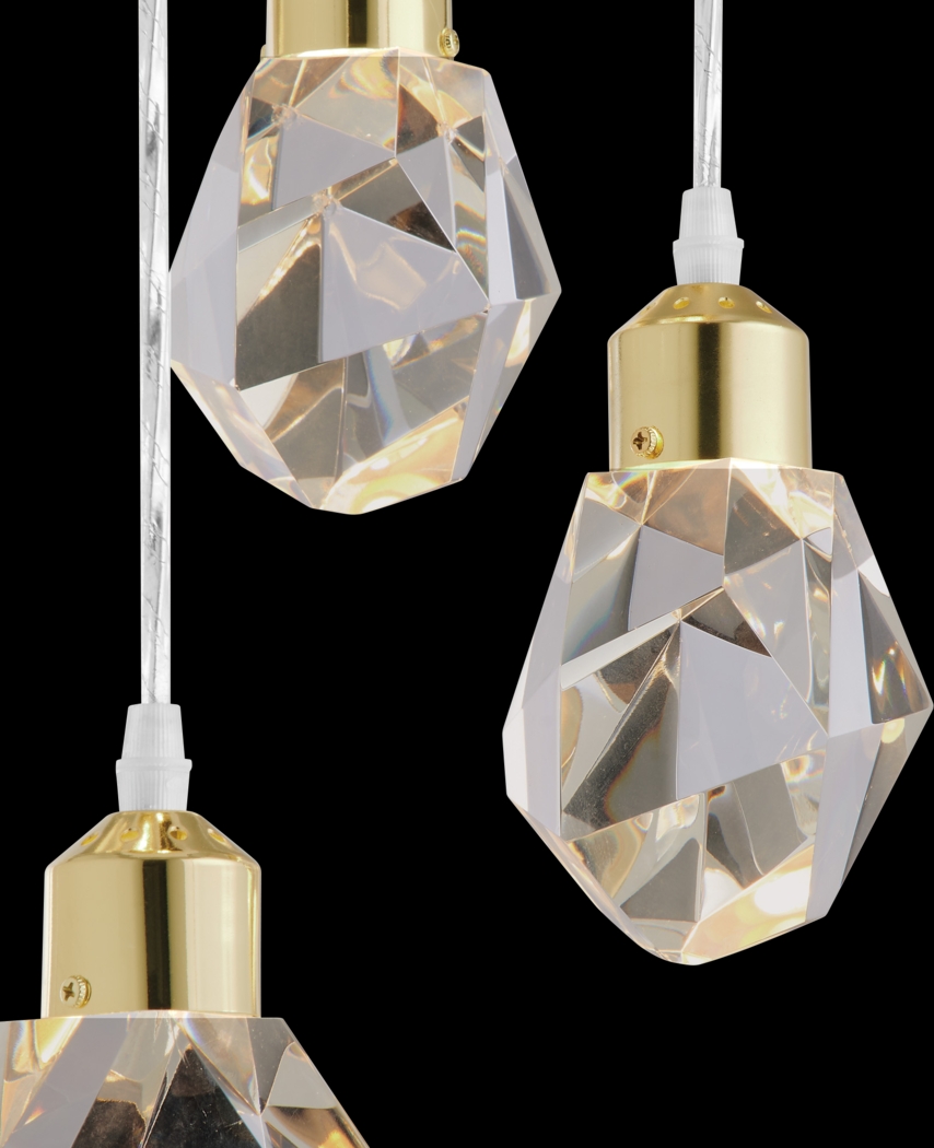 Divot Summit Brass Chandelier - Thumbnail - Image 3