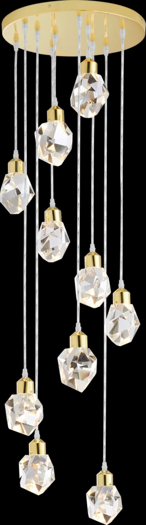 Divot Summit Brass Chandelier - Thumbnail - Image 1