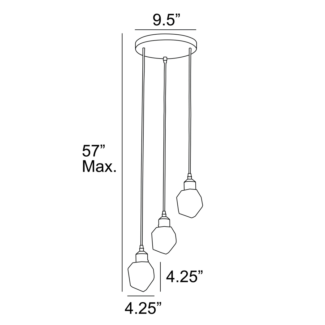 Divot Summit Brass Pendant - Thumbnail - Image 4