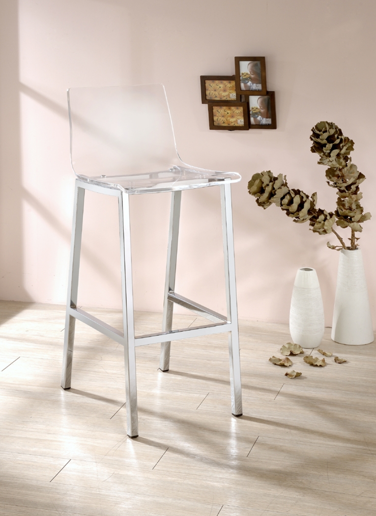Dixato Chrome Bar Stool, Set of 2 - Thumbnail - Image 4
